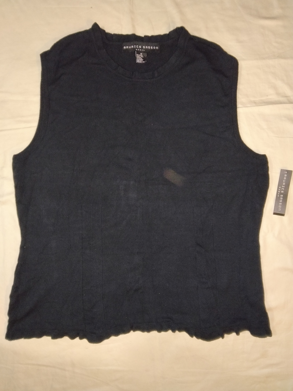 Maurices Black Ribbed Sleeveless Tank
